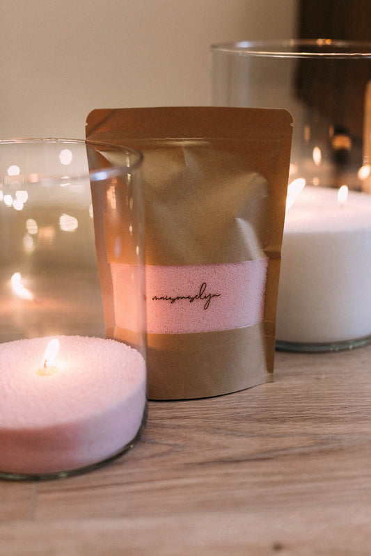 CANDLE SAND - BABY PINK